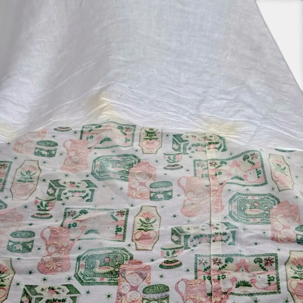 VTG MCM White Yellow Range Green Floral 64